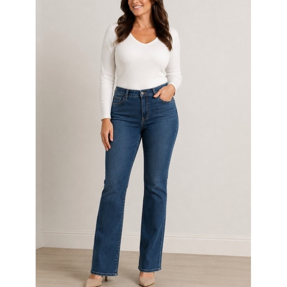 KYMARO.Curve Control Jeans. Lightweight. Stretchy, Stylish.Size 7/8. Zip…